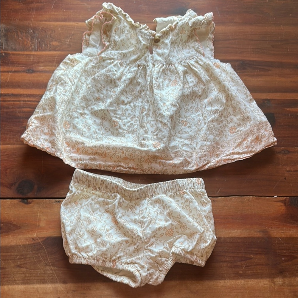 Carter's Cream Floral Kids Matching Set